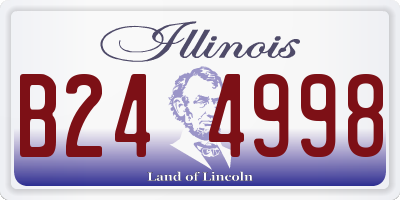 IL license plate B244998