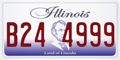 IL license plate B244999