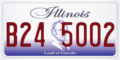 IL license plate B245002