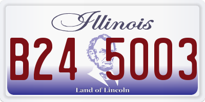 IL license plate B245003