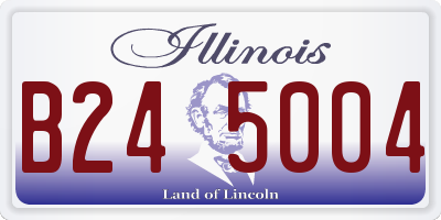 IL license plate B245004