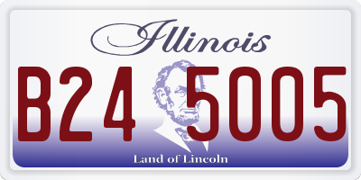 IL license plate B245005