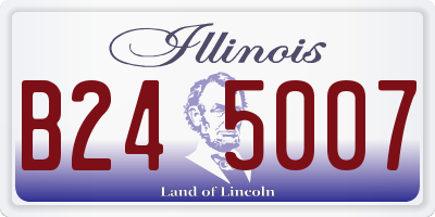 IL license plate B245007