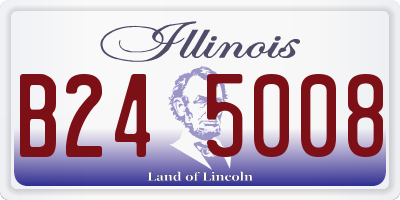 IL license plate B245008