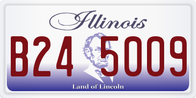 IL license plate B245009