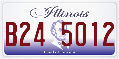 IL license plate B245012