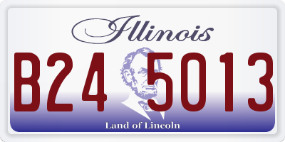 IL license plate B245013