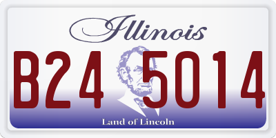 IL license plate B245014