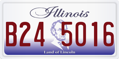 IL license plate B245016
