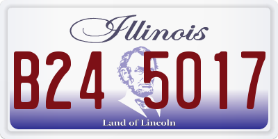 IL license plate B245017