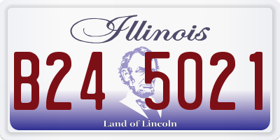 IL license plate B245021