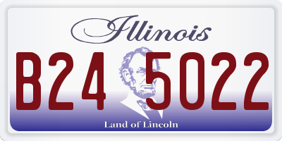 IL license plate B245022