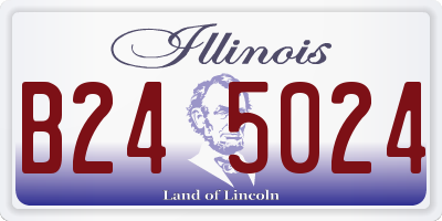 IL license plate B245024