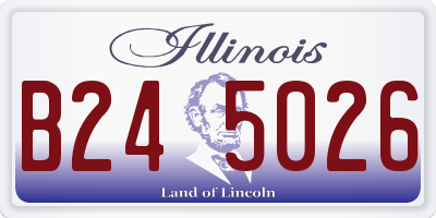 IL license plate B245026