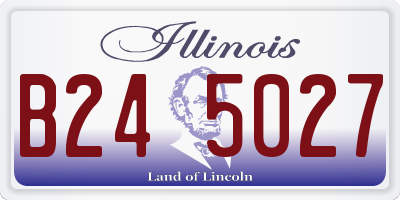 IL license plate B245027