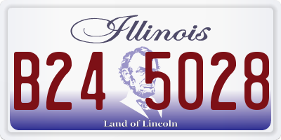 IL license plate B245028