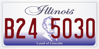 IL license plate B245030