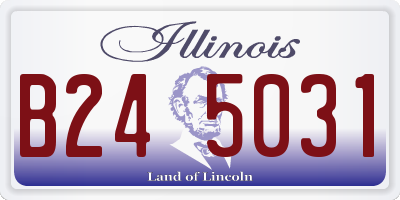 IL license plate B245031