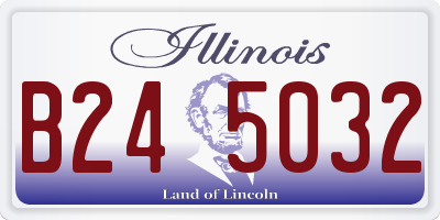 IL license plate B245032