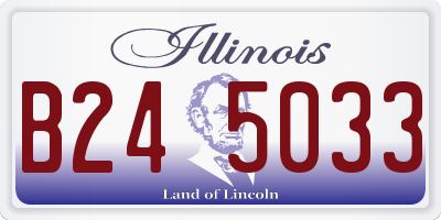 IL license plate B245033