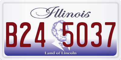 IL license plate B245037