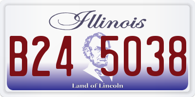IL license plate B245038