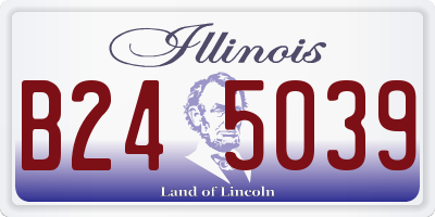 IL license plate B245039