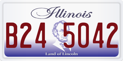 IL license plate B245042