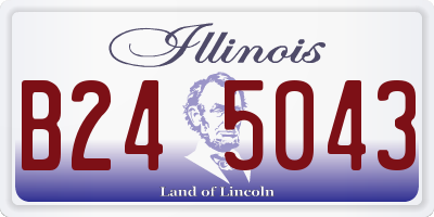IL license plate B245043