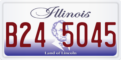 IL license plate B245045