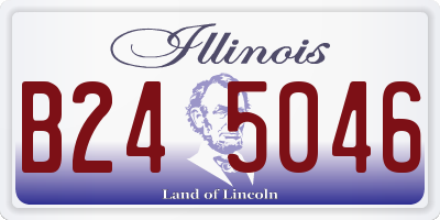 IL license plate B245046