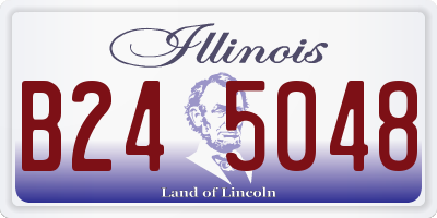 IL license plate B245048