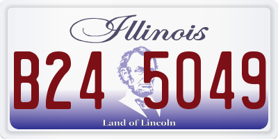 IL license plate B245049