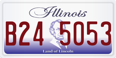 IL license plate B245053