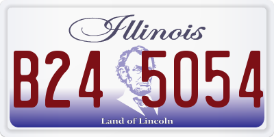 IL license plate B245054