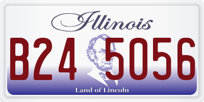 IL license plate B245056