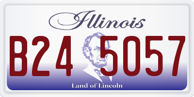 IL license plate B245057