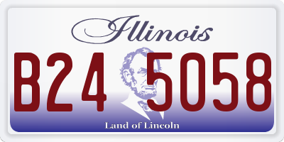 IL license plate B245058