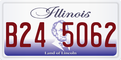 IL license plate B245062