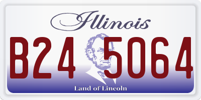 IL license plate B245064