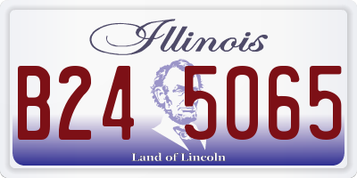 IL license plate B245065