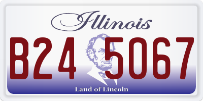 IL license plate B245067