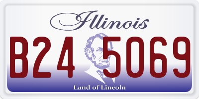 IL license plate B245069
