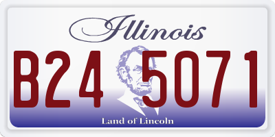 IL license plate B245071