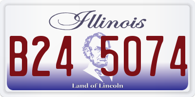 IL license plate B245074