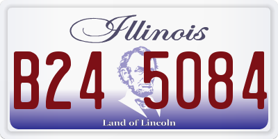 IL license plate B245084