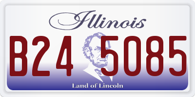 IL license plate B245085
