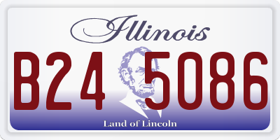 IL license plate B245086