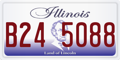 IL license plate B245088