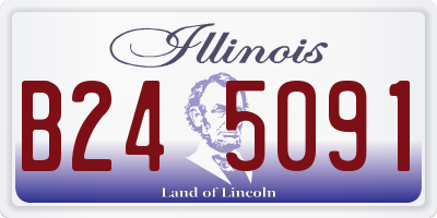 IL license plate B245091